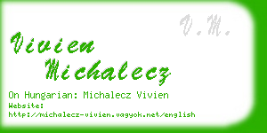 vivien michalecz business card